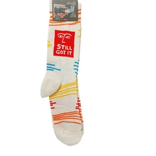 Sock Blue Q Crew Men Women Still Got It Confident Confidence WILL COMBO SHIP