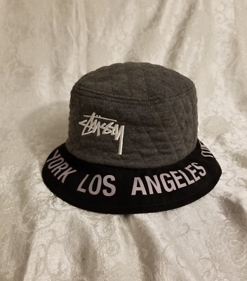 1990s old stussy bucket hat ストューシー STUSSY BUCKET HAT M / L Hip Hop 90s Designer Angeles Paris York