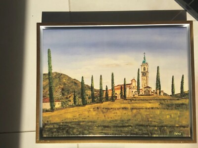  Sant  Abbondio Leinwandbild v.meinem Öl Gemälde von Foto auf Keilrahmen gezogen
