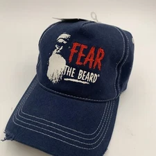 Duck Commander Apparel Hat Fear The Beard Dark Blue Adjustable