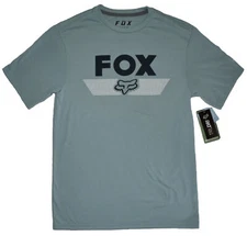 Fox Racing Mens Small Short Sleeve Tech Tee Shirt TruDri Premium Fit Light Teal