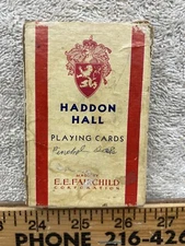 Haddon Hall Playing Cards Pinocle Deck Horses Vintage E. E. Fairchild