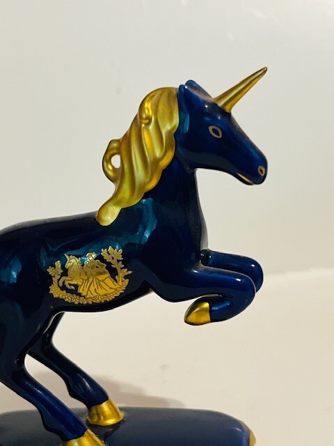 Unicorn Figurine Pegasus Franklin Mint Treasury Mystic Limoges