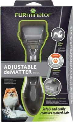 Furminator Adjustable Dematter Tool Dog Brush