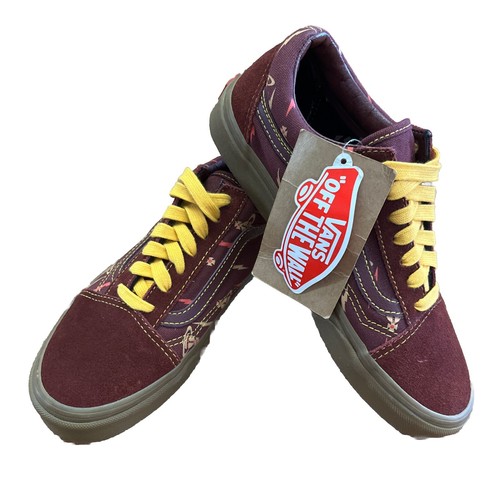 Vans Vivienne Westwood Old Skool Anglomania Sneaker Größe 7 burgund gebraucht mit Etikett - Bild 7 von 16