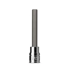 Capri Tools Long Hex Bit Socket, Metric and SAE Sizes