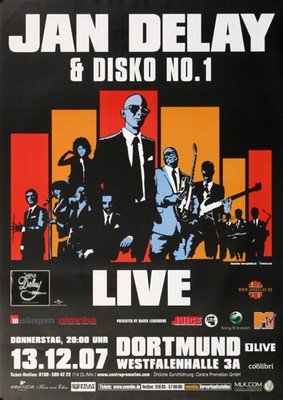 Jan Delay & Disco No.1 - Dortmund, Dortmund 2007 | Konzertplakat | Poster