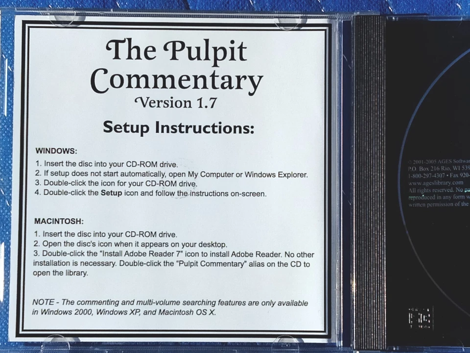 Pulpit Commentary V1.7 (PC, CD-ROM, 2005, Ages Digital Library) WIN/MAC Win98 XP - Image 4 of 4