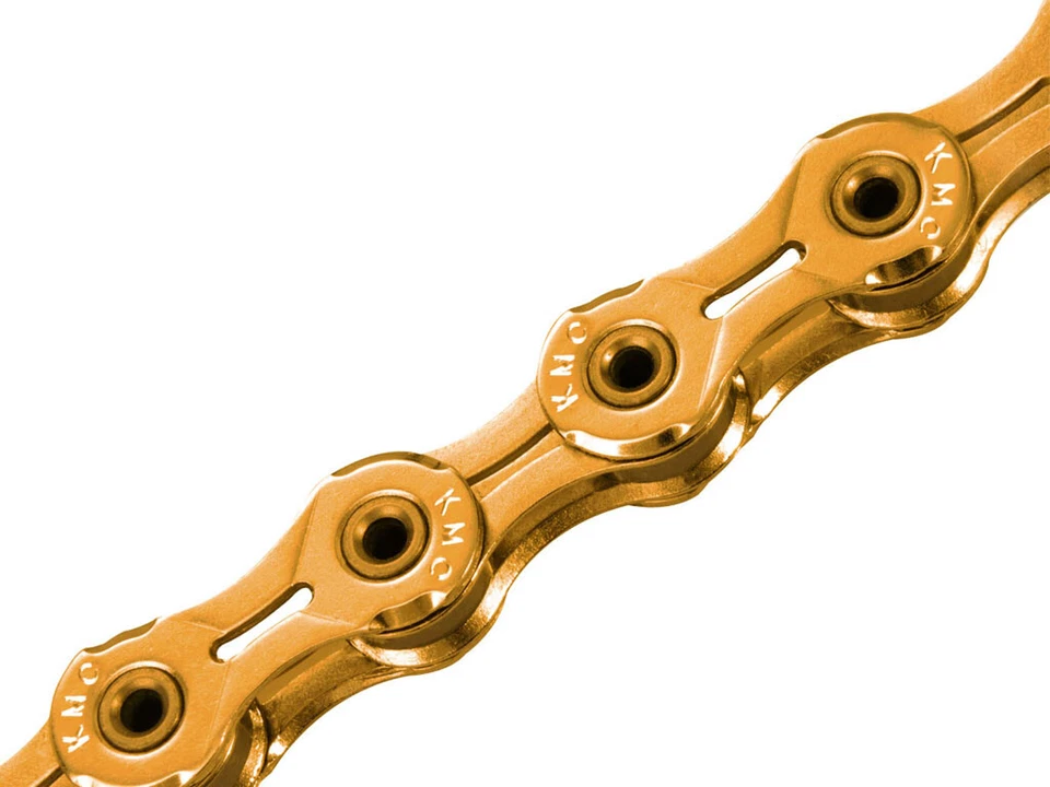 KMC 9 Speed Chain X9SL Ti-N Gold 116L Super Light MTB Bicycle Road E-Bike Chains - Image 2 of 4