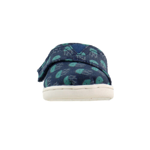 TOMS Alpargata Slip On Kids Boys Blue Sneakers Casual Shoes 10010202 - Picture 5 of 7