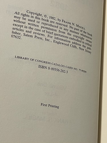 MAGILL'S LITERARY ANNUAL 1982 (Volumes 1 & 2) Vintage Hardcover, First Printings - Bild 6 von 8