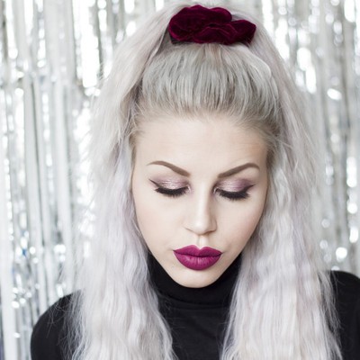 90s Style Super Soft Burgundy Velvet Scrunchie Ebay