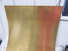 Brass Sheet Metal Stock 26 gauge 0.016" Thick x4" wide  priced by the inch