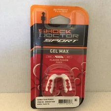 NEW Shock Doctor Sport Gel Max Flavor Fusion Youth Red Mouthguard Punch
