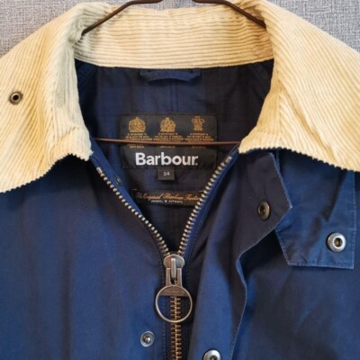 Barbour ネイビー ジャケット 34 中古・古着通販】Barbour (バブアー) オイルドジャケット ネイビー