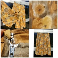 Vintage 40s 50s Shorts Culottes Floral High Waisted PINUP Pin-Up 30 Waist M L XL