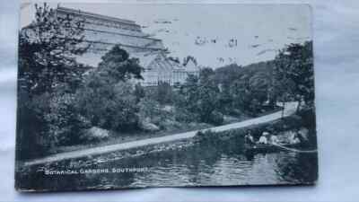 Antike Postkarte, Leben im 1. Weltkrieg, Botanischer Garten, Southport, 1918, Barnoldswick, verschickt