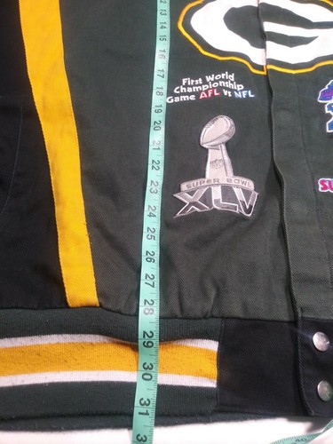 Green Bay Packers NFL Team Apparel Jacket Sz 6XL RARE Playoff 4-Time Super Bowl - Bild 5 von 12