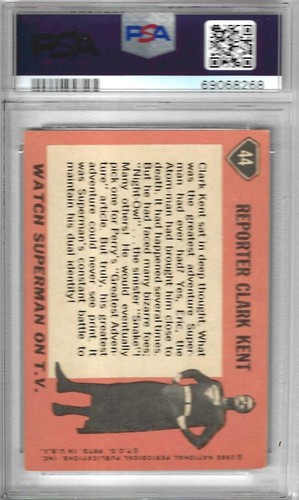 1966 The Adventures of Superman Card #44 - First Series - Reduced- VG-EX 4 - Picture 2 of 2