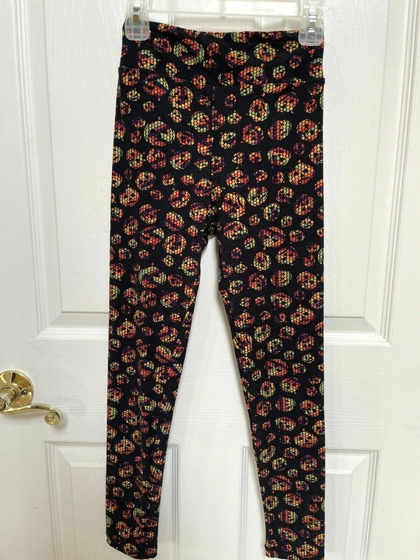 LuLaRoe Tween Halloween Jack o' Lantern Leggings Yoga Fitness Athletic Pants OS