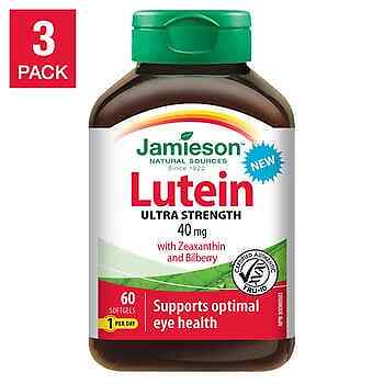 JAMIESON Lutein 40 Mg Zeaxanthin & Bilberry 3 x 60 Softgels 000051051 - Picture 1 of 1