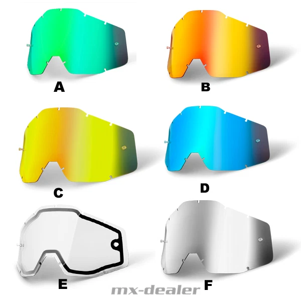 100% Prozent Brillenglas Ersatzglas Spiegelglas Glas Strata1 Accuri1 Racecraft 1 - Bild 1 von 1
