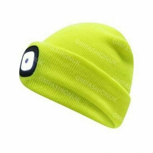 Mens Adults HI VIZ Visibility Thermal Woolly Beanie Hat Gloves Snood Balaclava - Picture 9 of 9