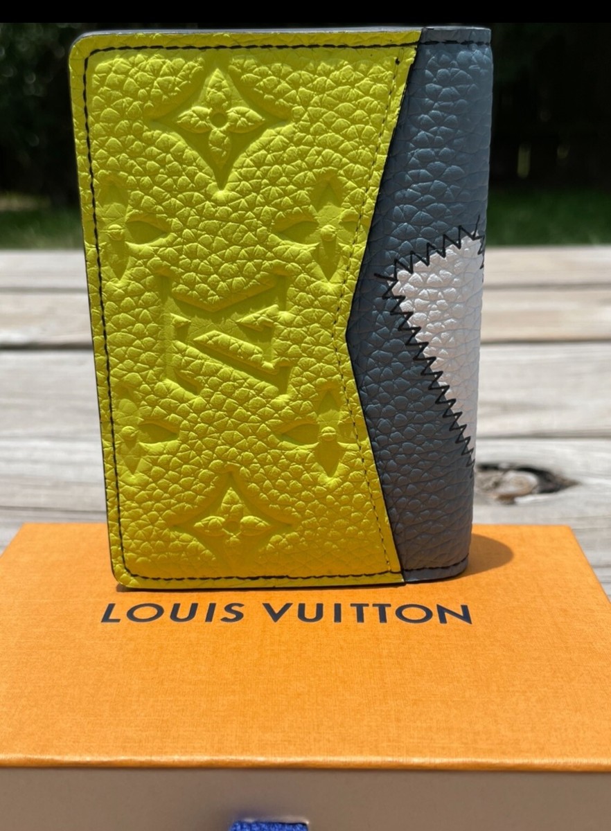 Louis Vuitton Blue Taurillon Leather Pocket Organizer Poche M80585