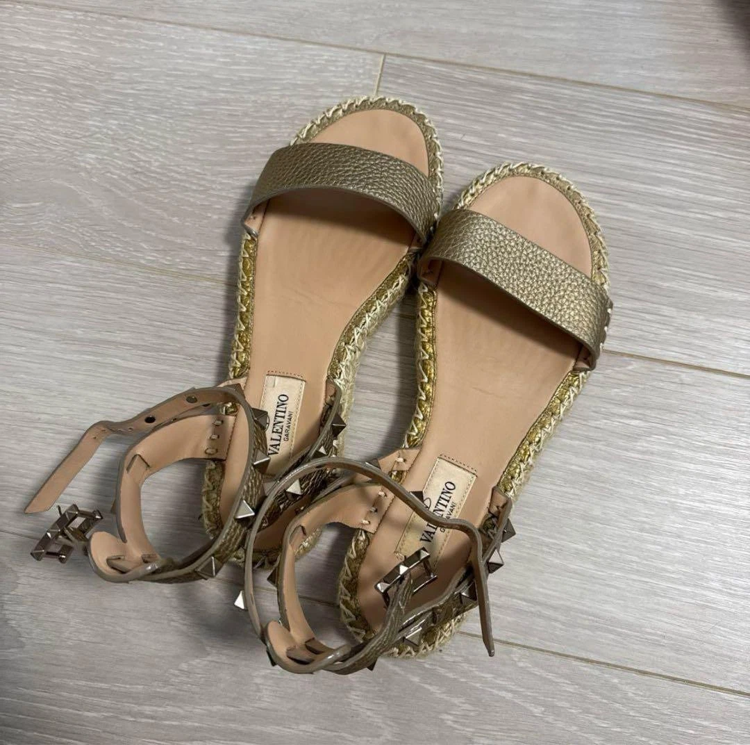 Valentino Gold Sandals for Women for sale | eBay