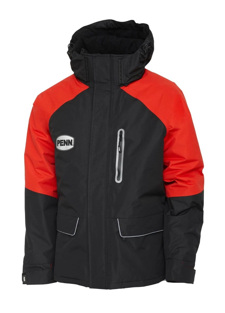Traje Térmico Penn Fierce PARA HOMBRES XXXL Rojo Ardiente Negro Impermeable Chaqueta y Vadeadores 3XL