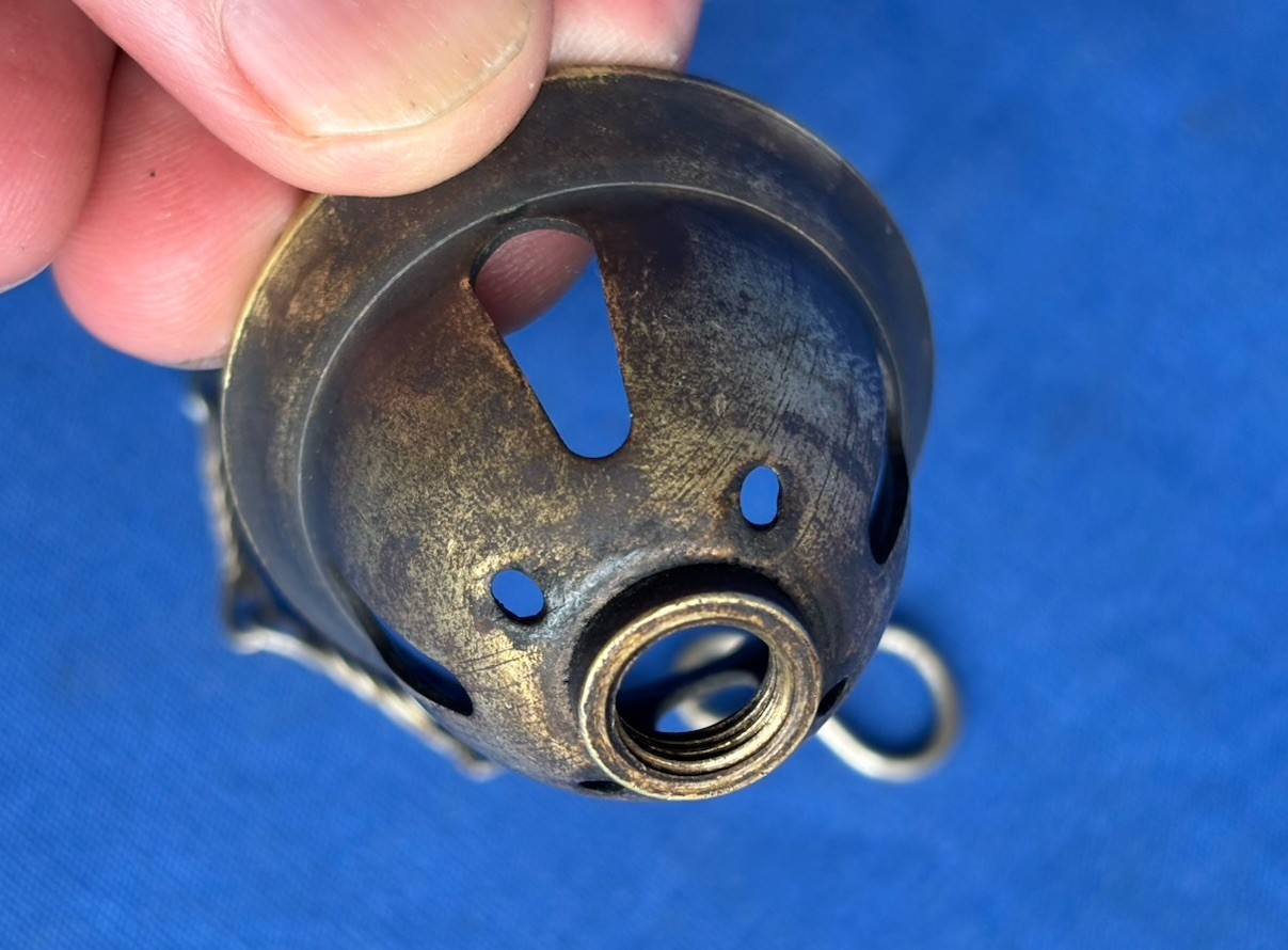 Vintage Primus 71 Brass Camping Stove Parts Vaporizer Wick Burner Bell Sweden