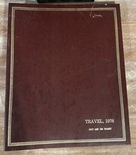 Large VTG 1970s Brown Gold Photo Album Paper Scrapbook READ Unused