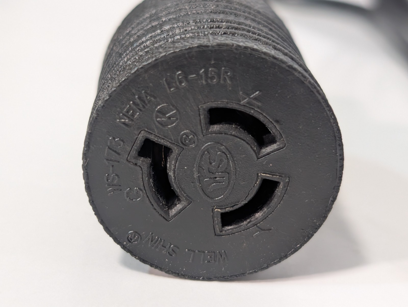 Well Shin 32-1138 Coolant Pump Cable, WS-173, 10 ft, NEMA L6-15R, SL-10/-20, VF