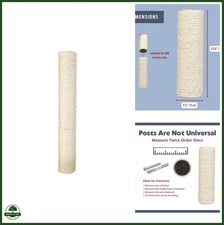 TRIXIE Replacement Sisal Post for Cat Scratching Posts, Backup Scratcher for Ind
