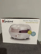Euro Cuisine Electric Yogurt Maker – Includes 7 Glass Jars with Lids – Yogurt