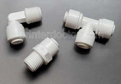 Union Tee Quick Push in Connector 1/4'' to 1/4'' NPT Union Tee Tubing 3pc RO