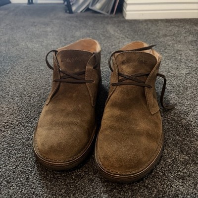 Astorflex Shoes Mens Size 11.5 Brown Suede Desert Boots Made in Italy Crepe Sole
