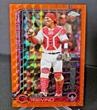 2025 Topps Chrome Update Jose Trevino Orange Geometric Refractor 23/25