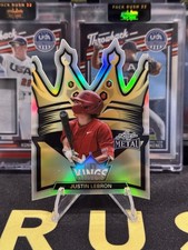 2026 Leaf Metal Baseball Justin Lebron - Top Prospect RC /10 Hit Kings Die Cut