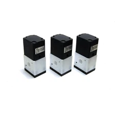 (Lot of 3) SMC Pneumatics LVC40A-00-X6 High Purity Chemical Air Valves+Manifolds