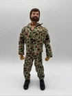 Vintage 1964 GI Joe Action Team Flocked Hair Fuzzy Beard Blue Eyes Scar Face A7