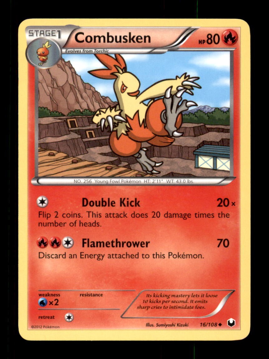 COMBUSKEN 16/108 UC DARK EXPLORERS POKEMON LP