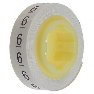 SDR-6 - Wire Marker Tape Refill Roll: Number - 6 - (Pack of 3)