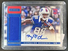2013 Panini Rookies & Stars Marquise Goodwin Materials RC Jersey Auto #/299