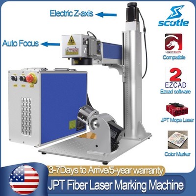 Scotle Auto Focus JPT MOPA M7 Fiber Laser Marking Machine Metal Engraver Marker