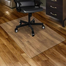 Clear Chair Mat for Hardwood Floor 30 x 48 Inches Transparent Office Home
