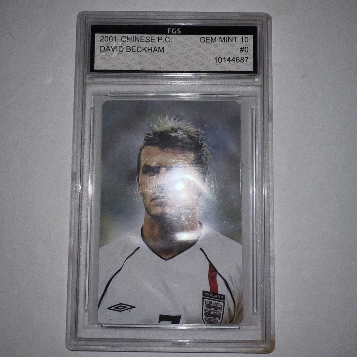 David Beckham Chinese Playing Card Special Edition Photo Trading