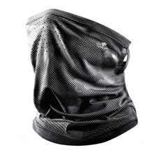 TACTICAL BIRD Summer UV Protection Cooling Neck Gaiter One Size, Black/Grey