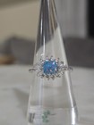 Bomb Party Sterling Club Ring Size 8 RBP5689 LG Emerald Fire Opal on .925  — photo 1