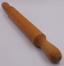 Rolling Pin Vintage French Solid Wooden Kitchen Utensil 41.5 cm Long   P580